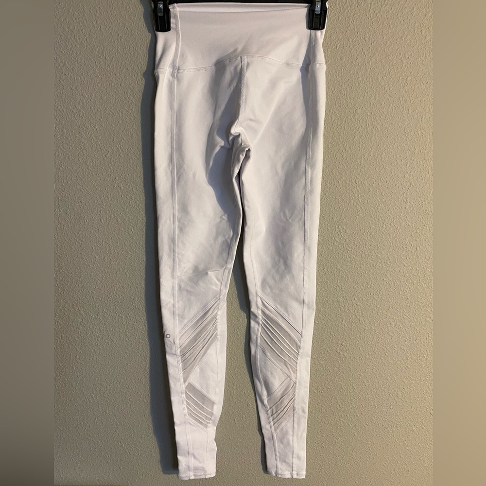 ALO YOGA | White moto mesh leggings | XS | GUC